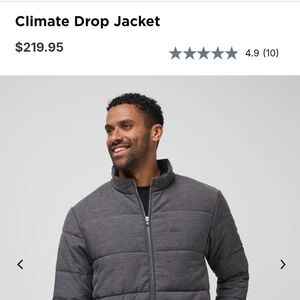 Travis Mathew Charcoal Drop Jacket